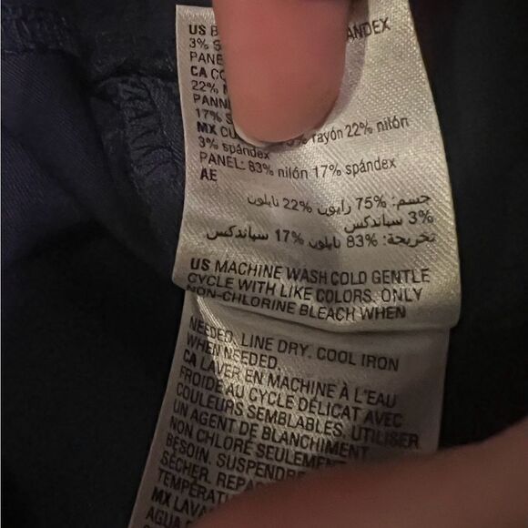 JM Collection Women's Studded-Rivet Ankle Pants Intrepid Blue Petite Small Short - Picture 6 of 9